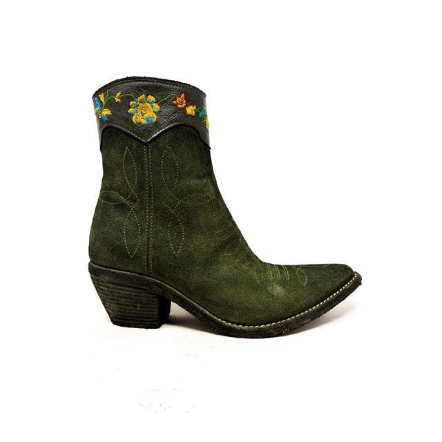 FAUZIAN - Stivaletti texani - ANKLE BOOT FLOWERS