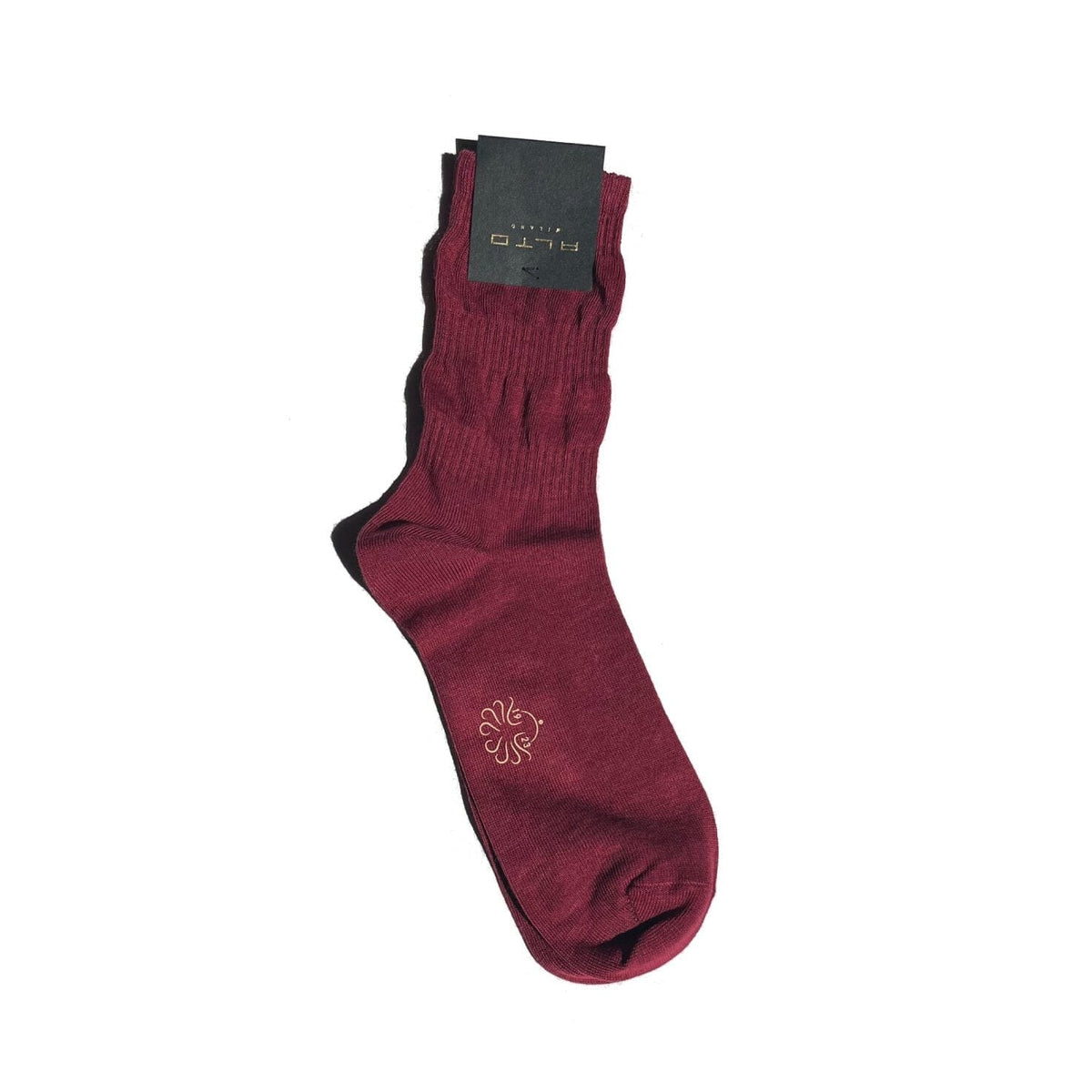 ALTO MILANO - Calzino Corto - ALBA - Bordeaux 032 Accessori Donna Alto Milano
