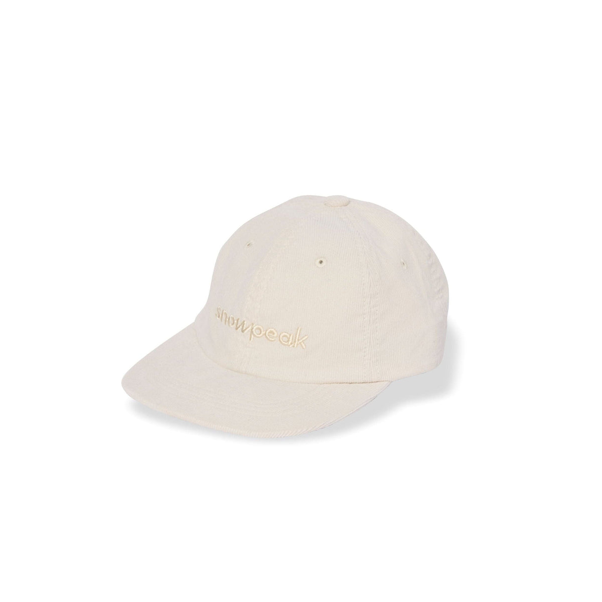 SNOW PEAK - CORDUROY LOGO DESIGN CAP - IVORY