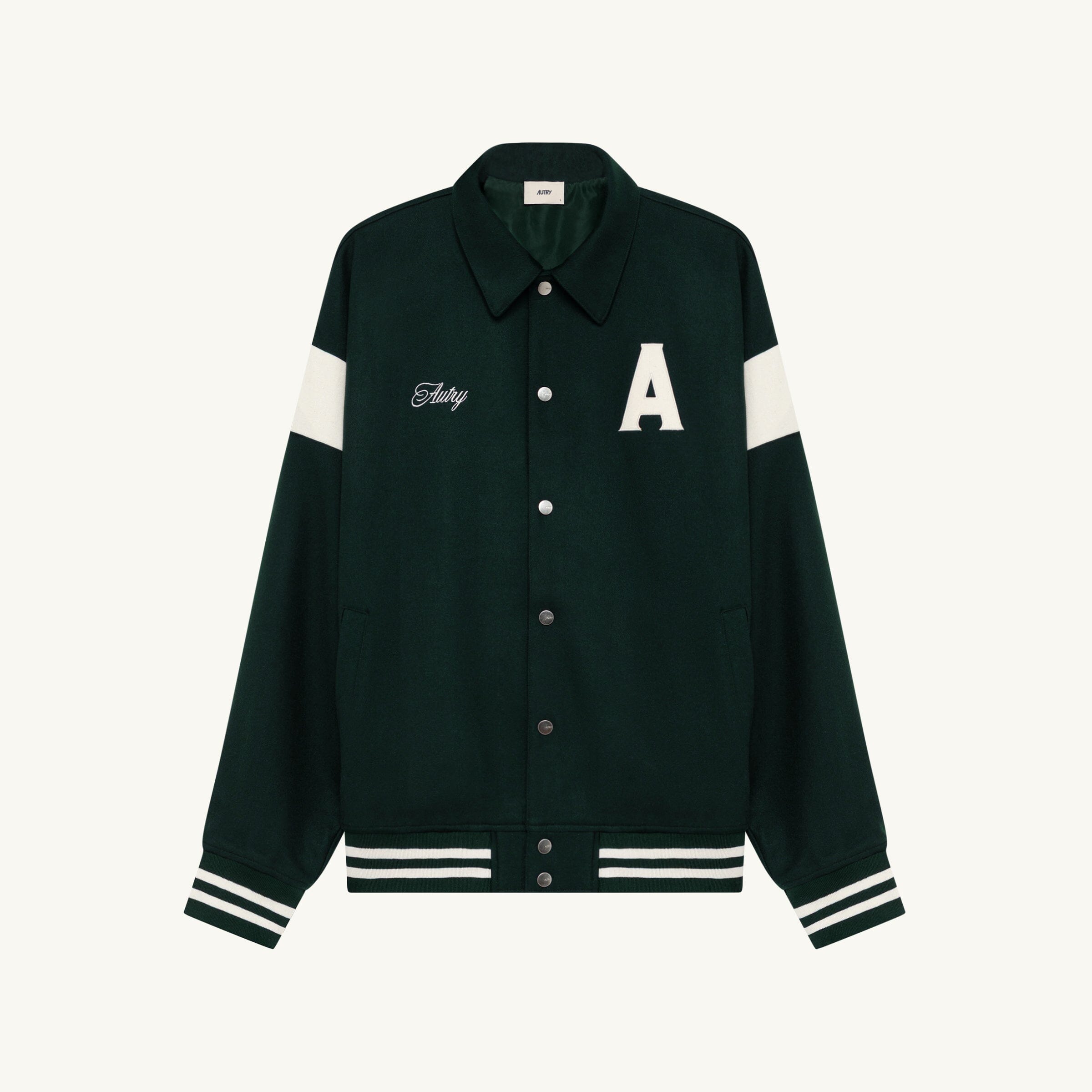AUTRY - JAPX 142F- Jacket Wool Timber - Verde Abbigliamento Uomo AUTRY - Collezione uomo