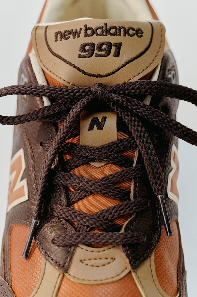 NEW BALANCE - Sneakers - U991LB1 - Pelle Brown Scarpe Uomo NEW BALANCE - Collezione Uomo