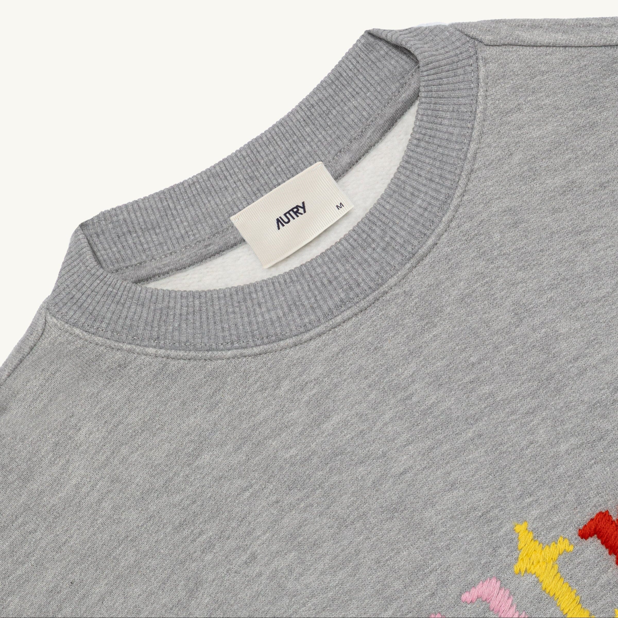AUTRY - SWPX 120D - Autry Sweatshirt - Grigio Melange Abbigliamento Uomo AUTRY - Collezione uomo
