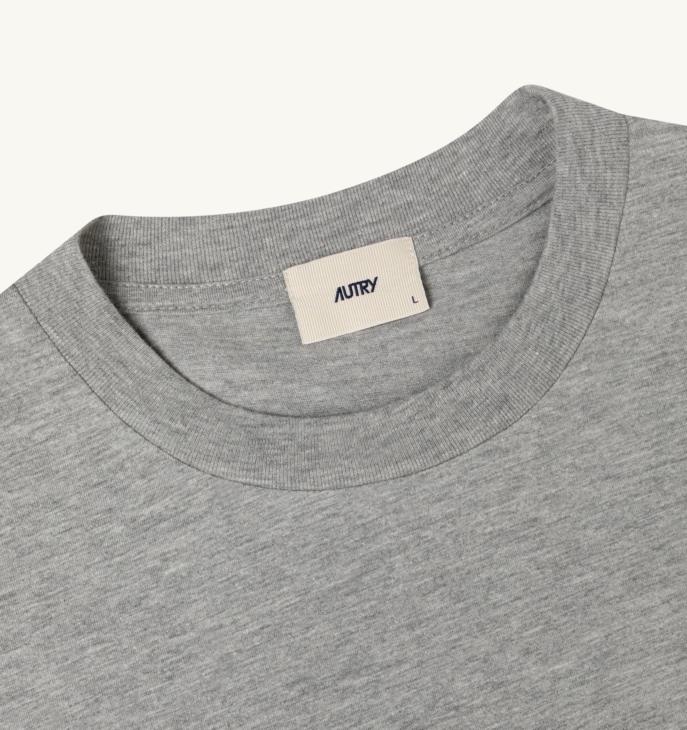 AUTRY - TSPM 044D - T-Shirt jersey - Grigio melange Abbigliamento Uomo AUTRY - Collezione uomo