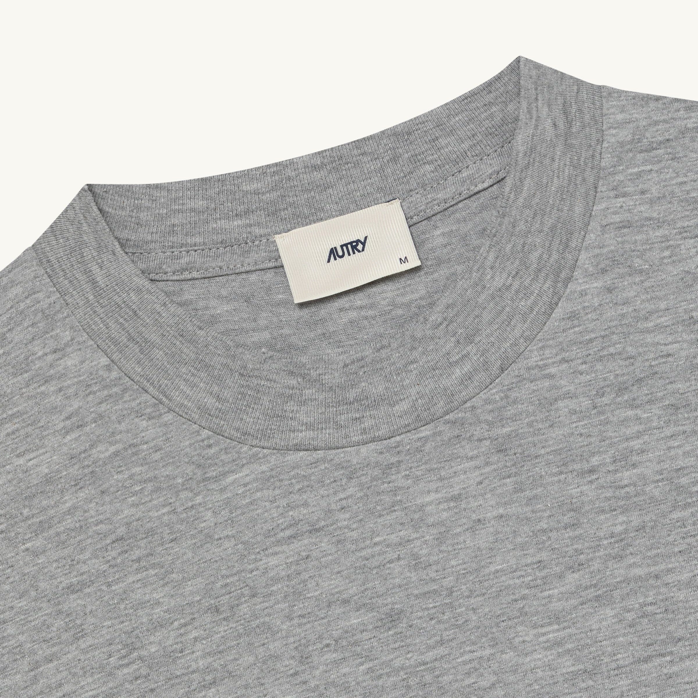 AUTRY - TSPX 109D- T-Shirt jersey - Grigio melange Abbigliamento Uomo AUTRY - Collezione uomo