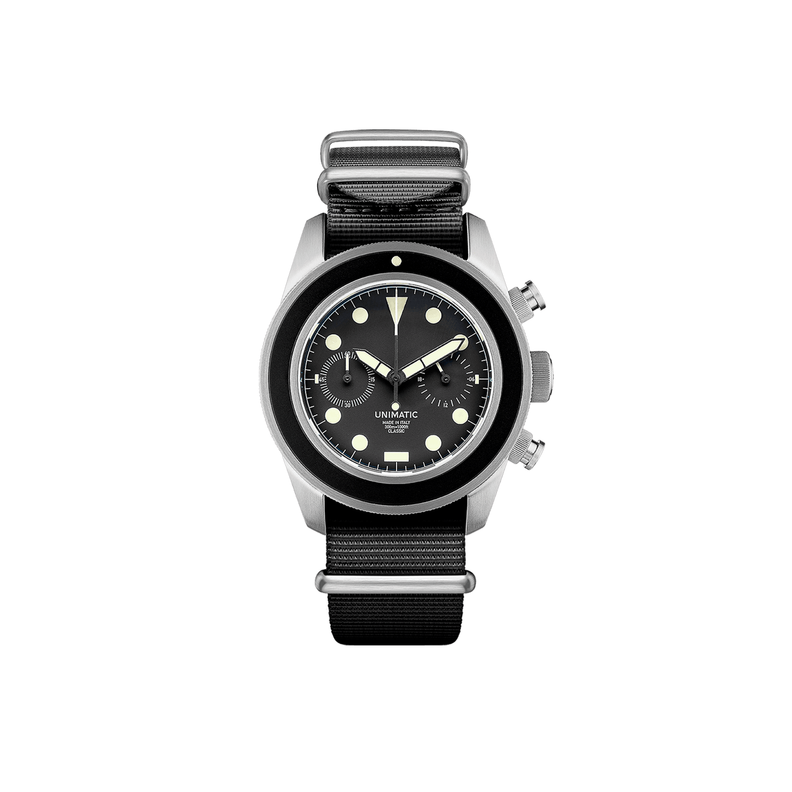 UNIMATIC - Orologio Modello Tre UC3 Classic - Chronograph - Nero Accessori Uomo UNIMATIC - Orologio