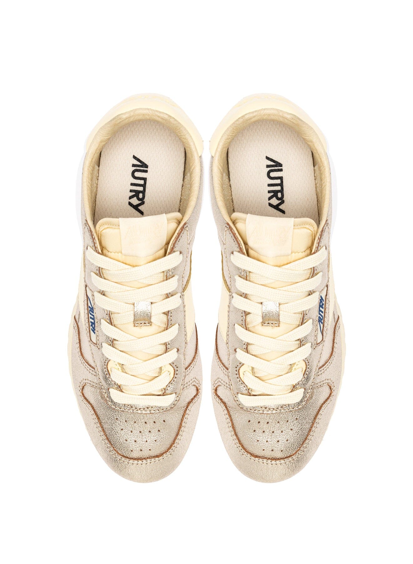AUTRY - WSLWA J01 - Sneakers WINDSPIN - Laminato Oro Scarpe Donna AUTRY - Collezione donna