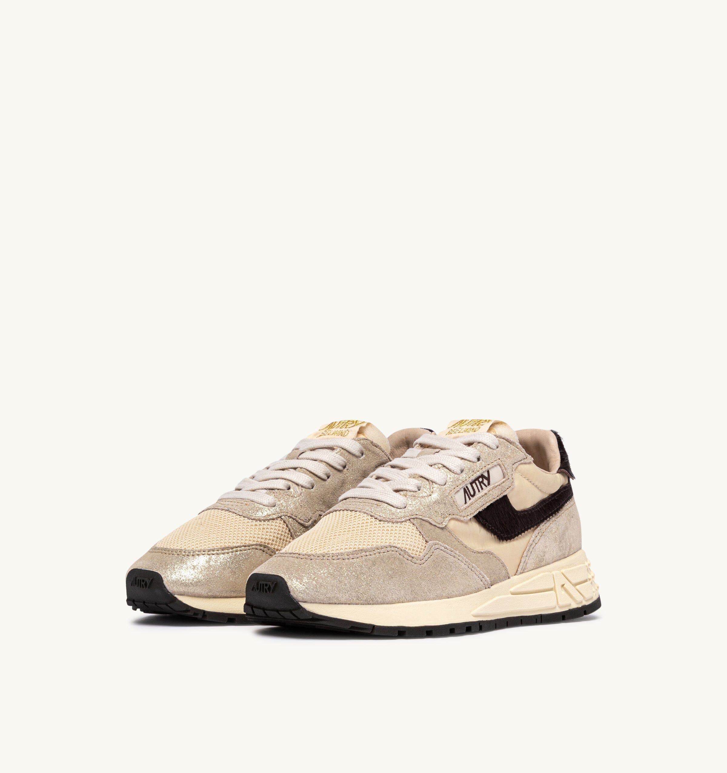 AUTRY - WWLW YO01 - Sneakers REELWIND - Laminato Argento Brown Scarpe Donna AUTRY - Collezione donna