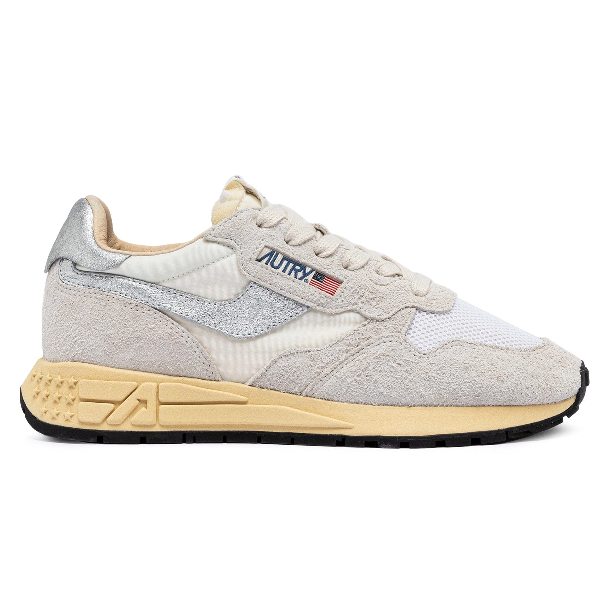 AUTRY - WWLW MU01 -Sneakers REELWIND - Bianco Argento Scarpe Donna AUTRY - Collezione donna