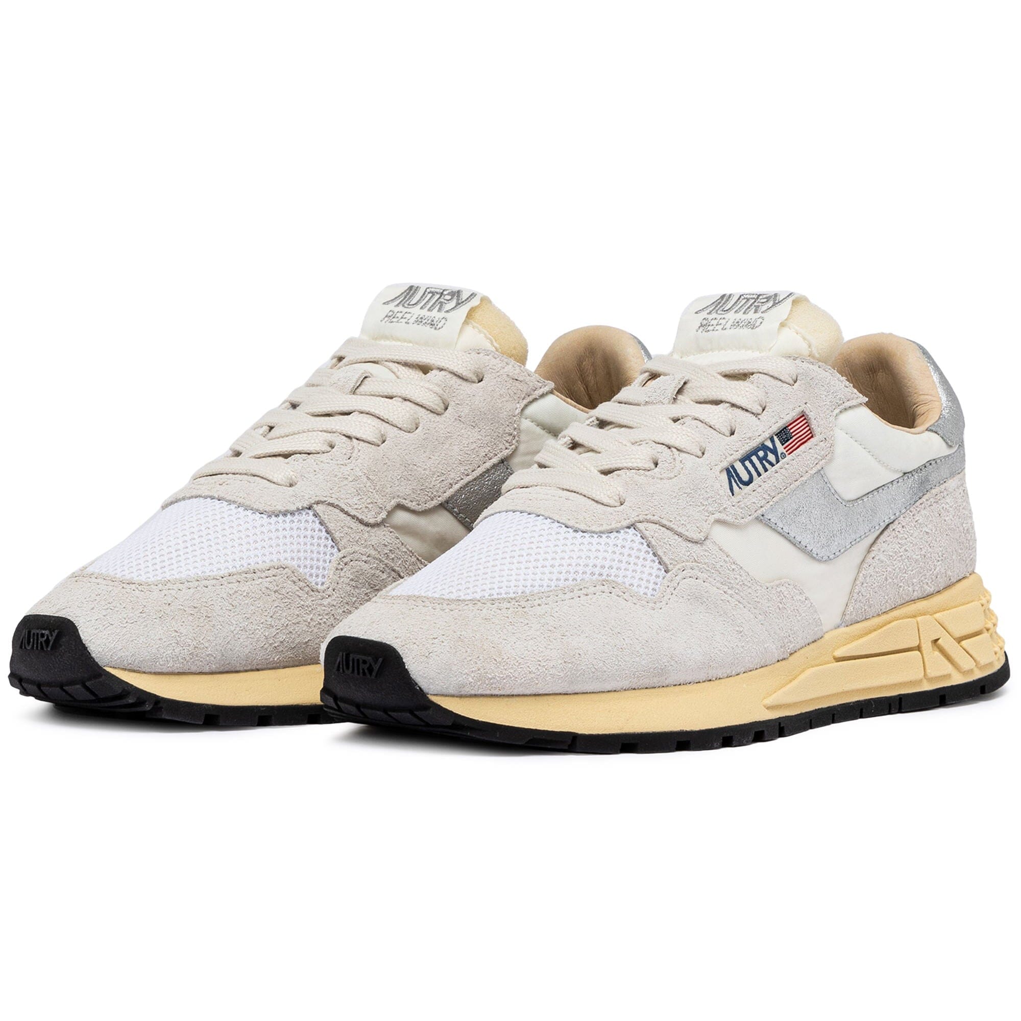 AUTRY - WWLW MU01 -Sneakers REELWIND - Bianco Argento Scarpe Donna AUTRY - Collezione donna