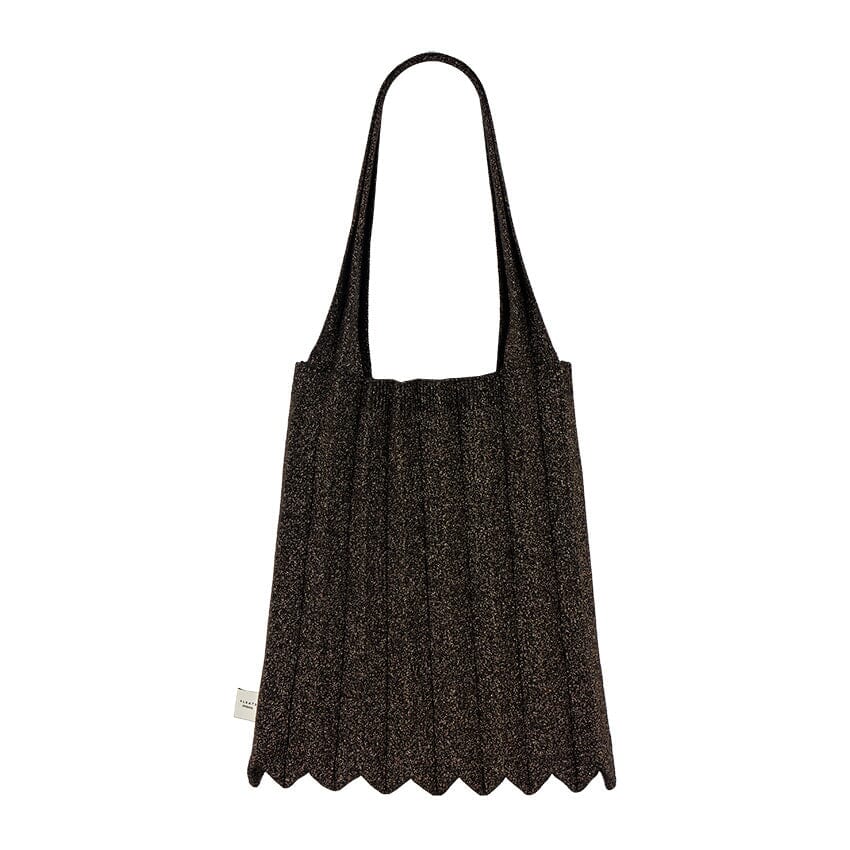 PLEATSMAMA - Borsa a Spalla - SB03-GK1 NEW SHOULDER - Glitter Black Brown Borse PLEATSMAMA - Collezione Donna