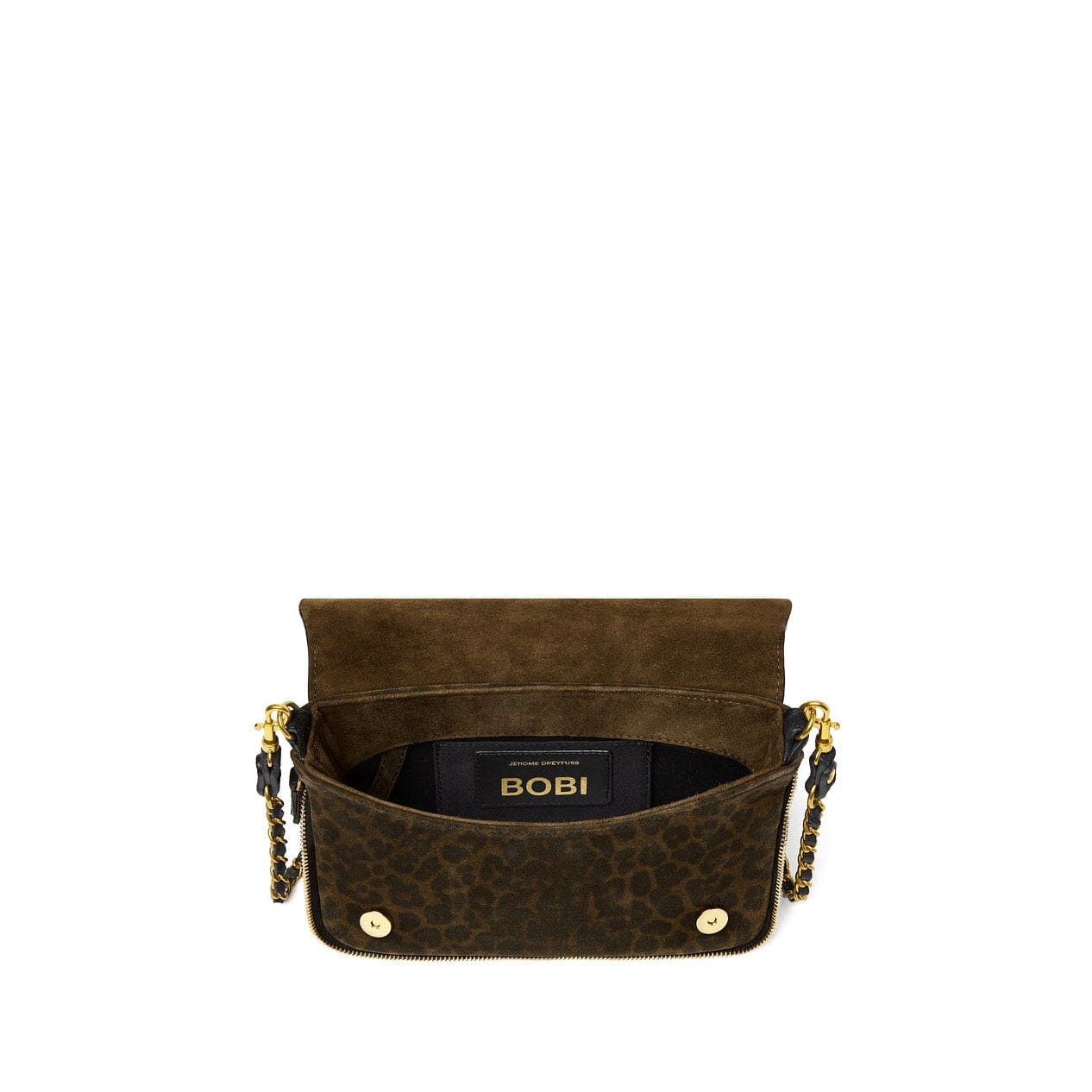 JÉRÔMEE DREYFUSS - Borsa a Tracolla e Spalla - Bobi S - Leopard Kaki Borse Jerome Dreyfuss