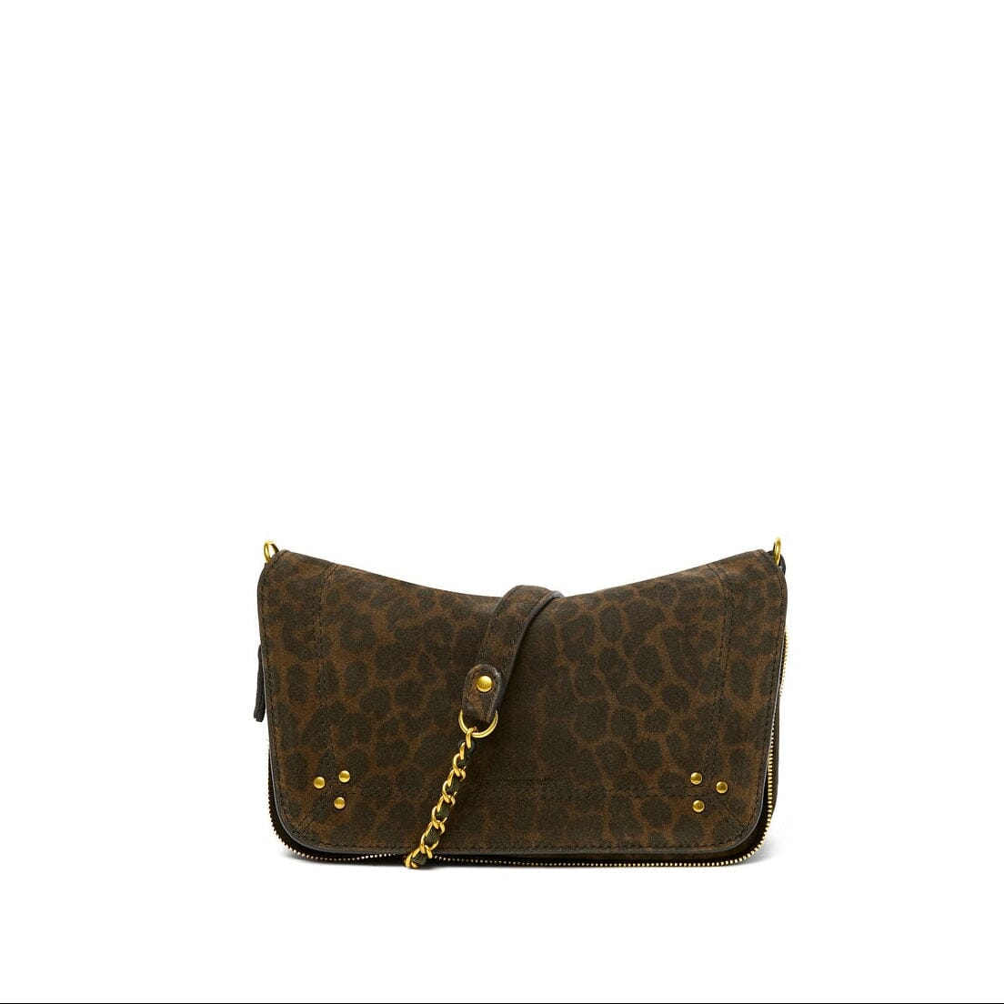 JÉRÔMEE DREYFUSS - Borsa a Tracolla e Spalla - Bobi S - Leopard Kaki Borse Jerome Dreyfuss
