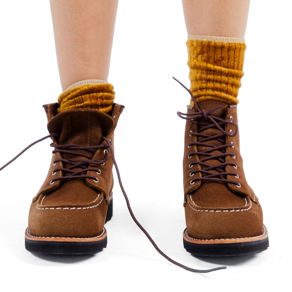 RED WING SHOES - Stivaletto 3605 - Moc Toe - Clove Acampo Suede Scarpe Donna Red Wing - Collezione Donna