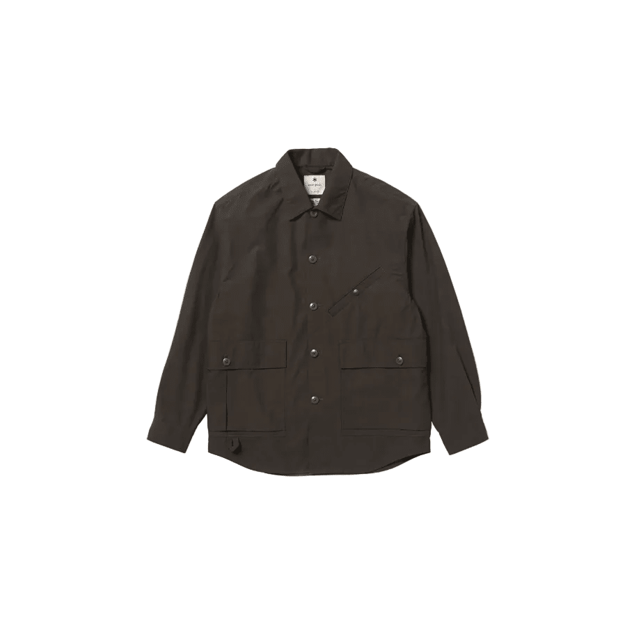 SNOW PEAK - HYBRID TAKIBI JACKET - DARK BROWN Abbigliamento Uomo SNOW PEAK