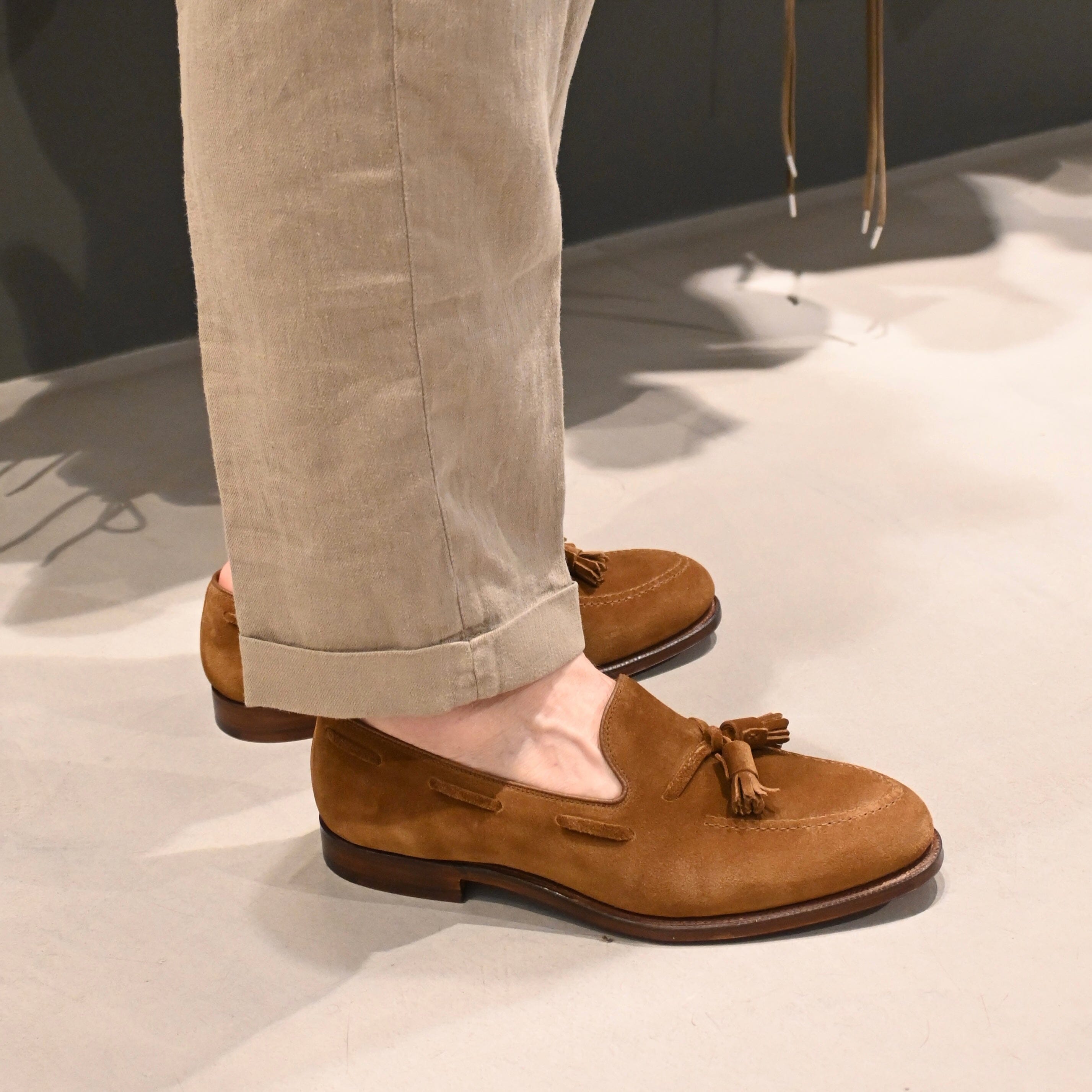CROCKETT & JONES - Mocassino - Cavendish 2- 29376A - Camoscio Tabacco Scarpe Uomo CROCKETT & JONES