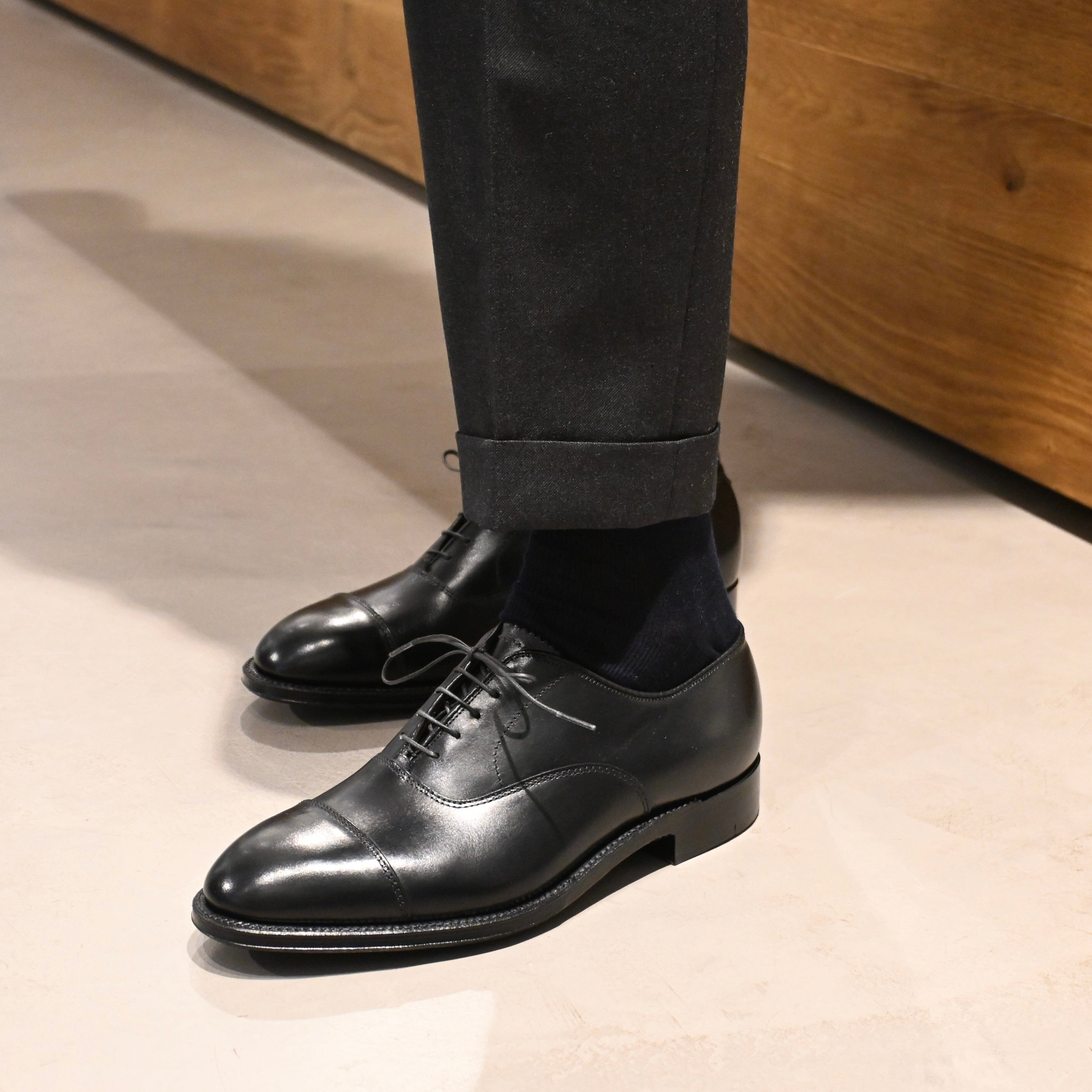 ALDEN - 907 - Francesina - Vitello Puntale - Nero Scarpe Uomo Alden