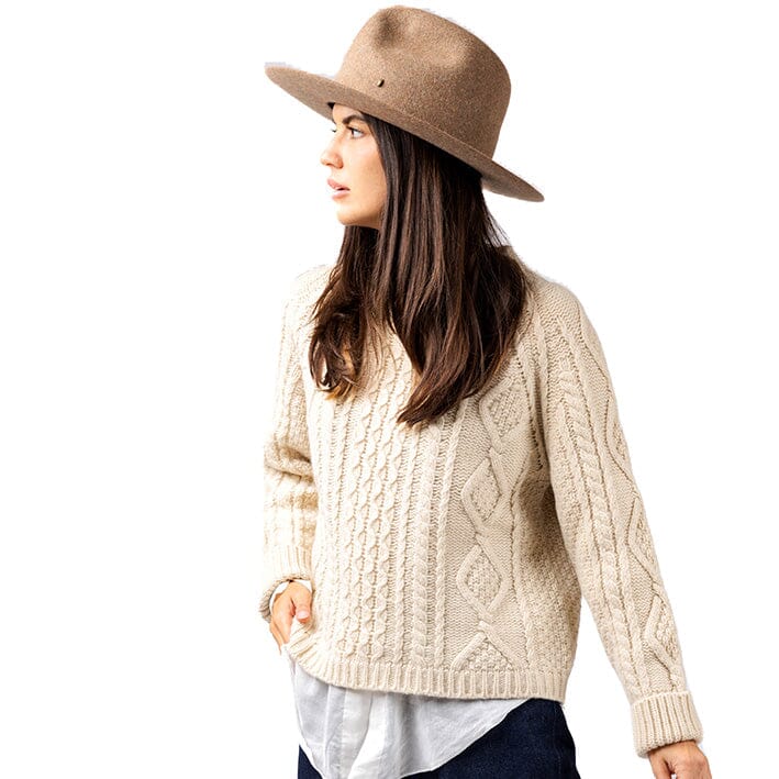 SUPER DUPER HATS - Duke Rabbit Felt - Taupe Raw Accessori Donna SUPER DUPER HATS