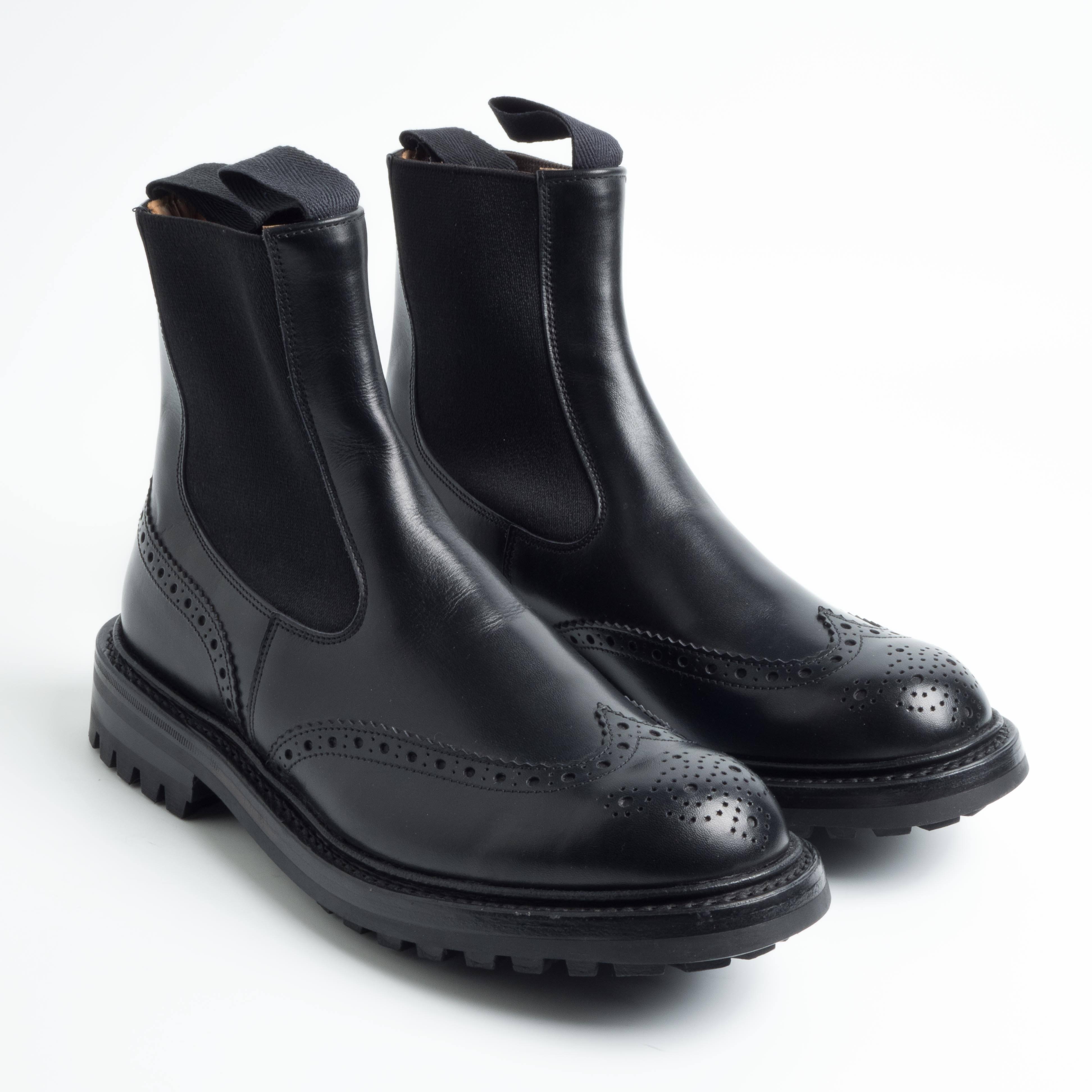 TRICKER'S - 2754 - Silvia Elastic Sided Boot - Black Scarpe Donna Tricker's