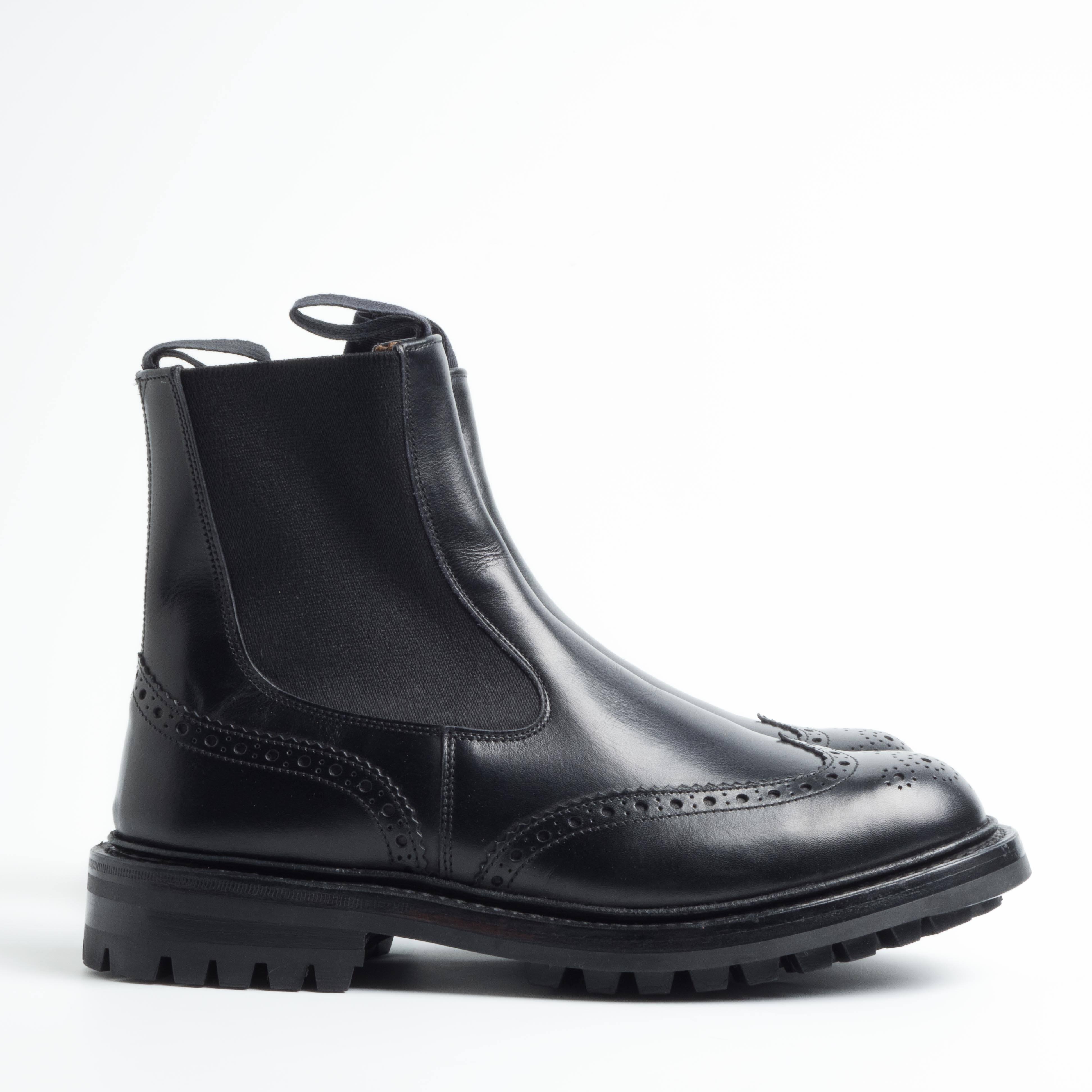 TRICKER'S - 2754 - Silvia Elastic Sided Boot - Black Scarpe Donna Tricker's