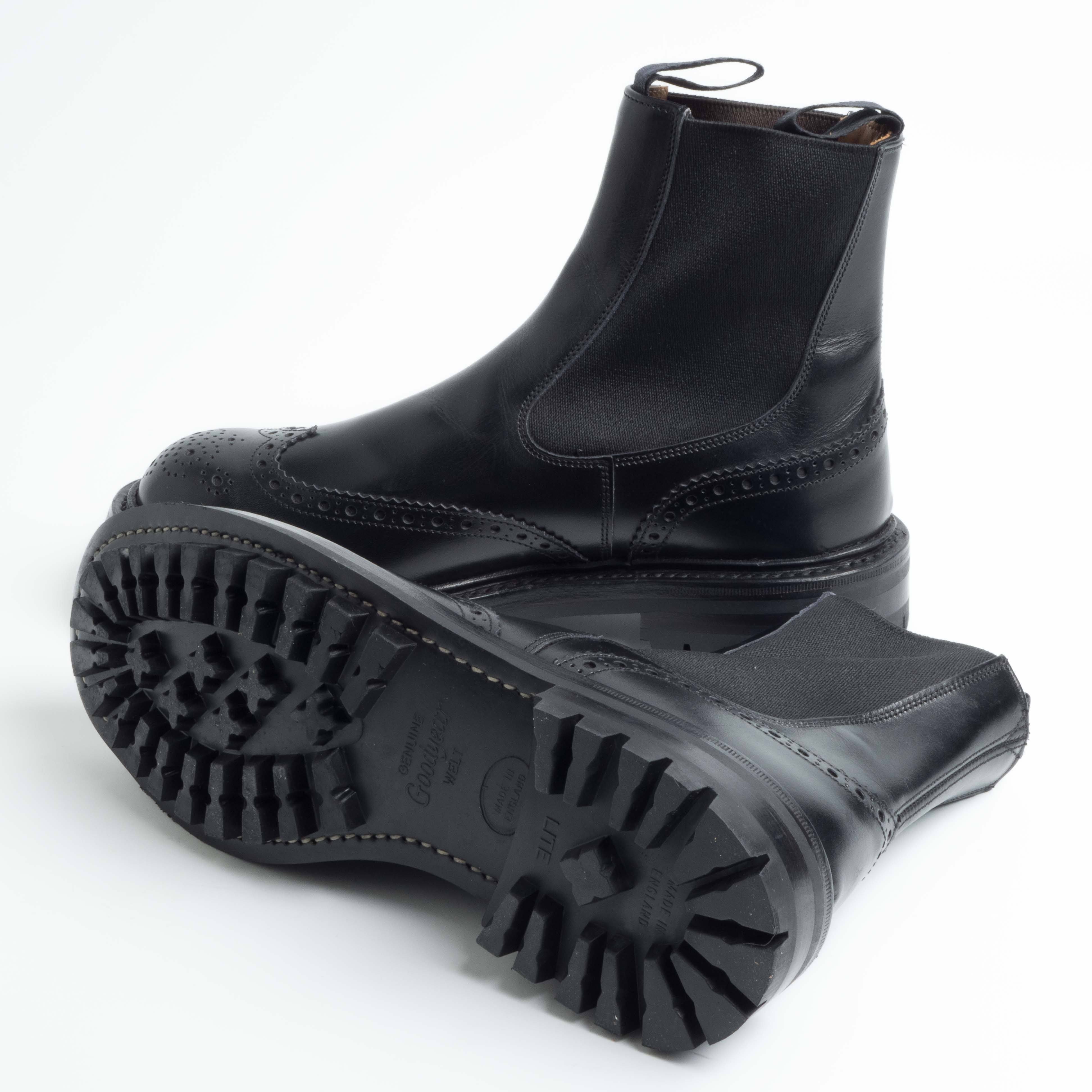 TRICKER'S - 2754 - Silvia Elastic Sided Boot - Black Scarpe Donna Tricker's