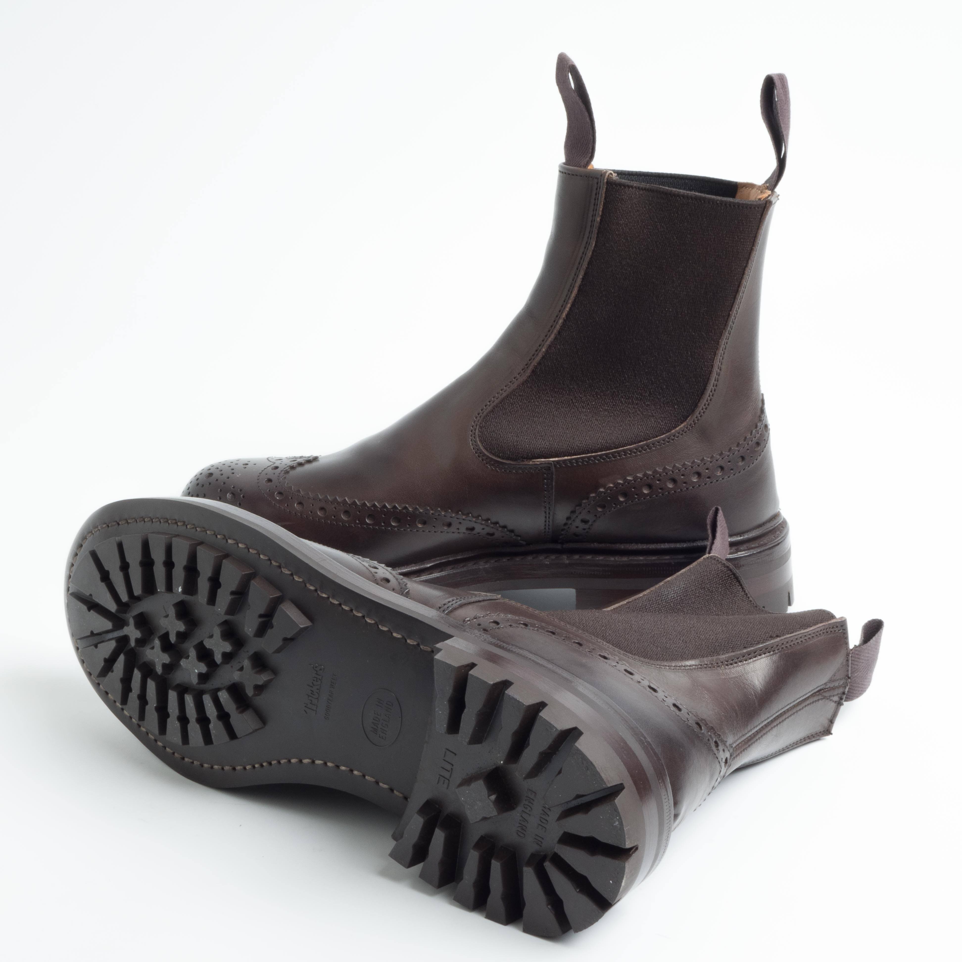 TRICKER'S - 2754 - Silvia Elastic Sides Boots - Espresso Burnished Scarpe Donna Tricker's