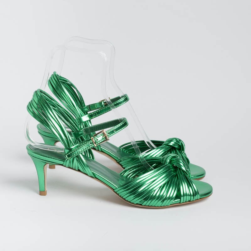 NCUB - Sandalo - Luna 22 - Laminato Verde Scarpe Donna NCUB