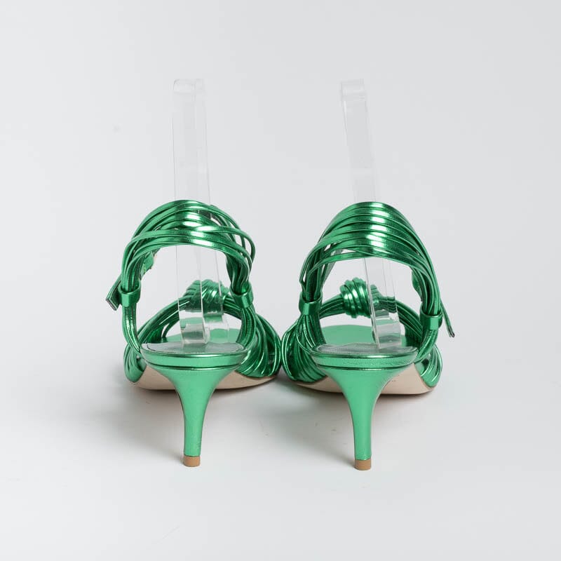 NCUB - Sandalo - Luna 22 - Laminato Verde Scarpe Donna NCUB