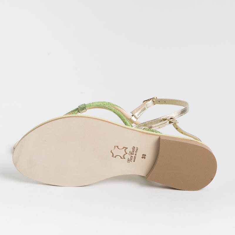PAOLA FIORENZA - Sandali Bassi Infradito - SS2336 - Verde Scarpe Donna PAOLA FIORENZA