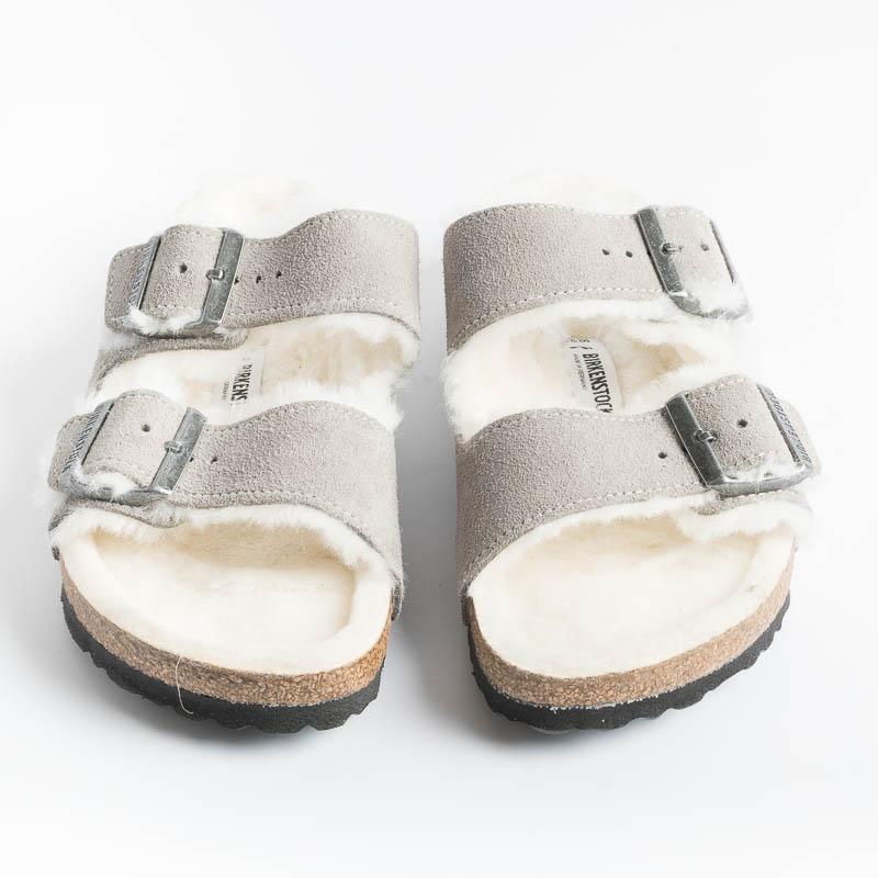 BIRKENSTOCK - 1017403 - Arizona Fur - Grigio Scarpe Donna BIRKENSTOCK