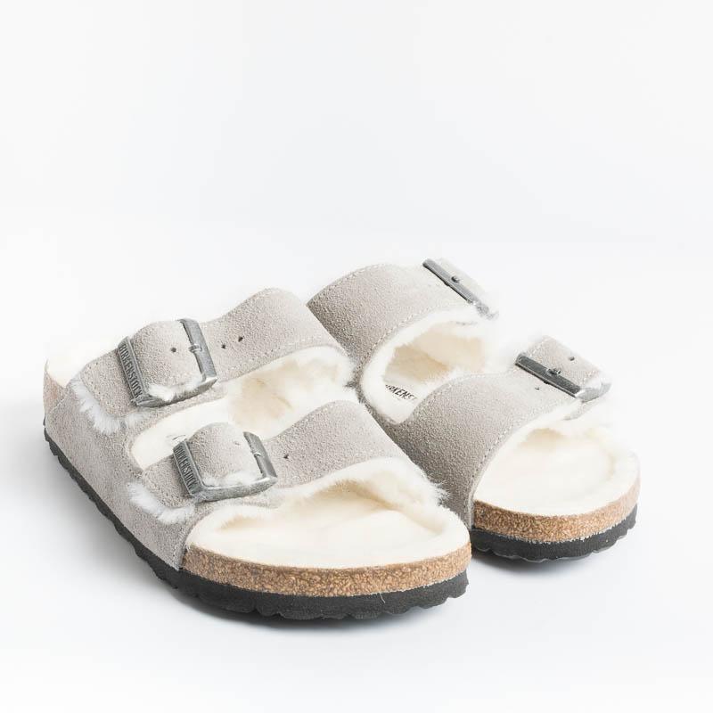 BIRKENSTOCK - 1017403 - Arizona Fur - Grigio Scarpe Donna BIRKENSTOCK