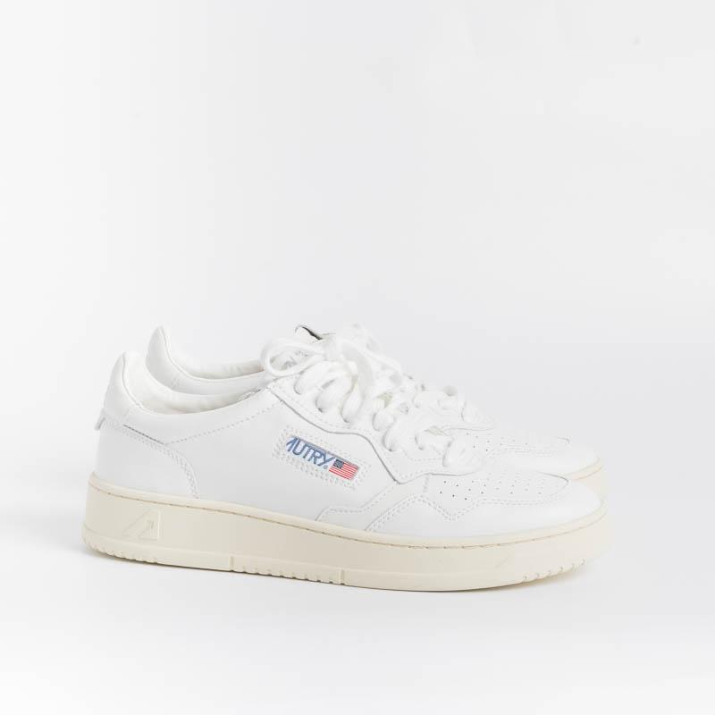 AUTRY LL15 - LOW MAN ALL LEAT - Bianco Scarpe Uomo AUTRY - Collezione uomo