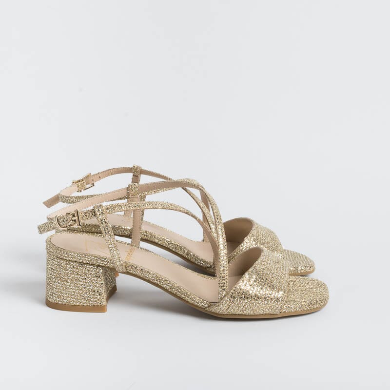 ROBERTO FESTA - Sandali MACY - Tessuto Oro Scarpe Donna Roberto Festa