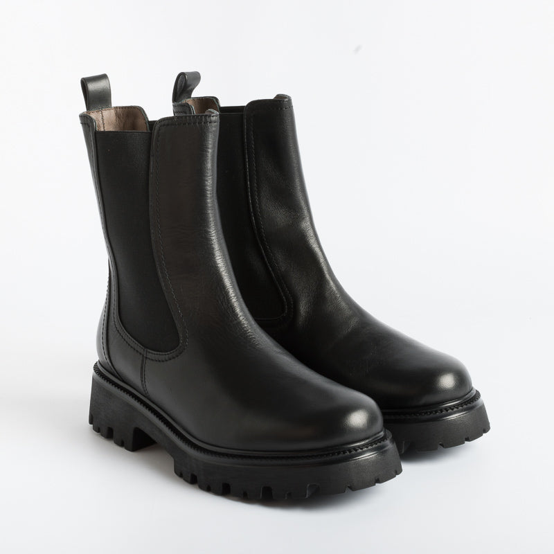 CappellettoShop - Stivaletto - Gange S3501 - Pelle Nero Scarpe Donna CAPPELLETTO 1948