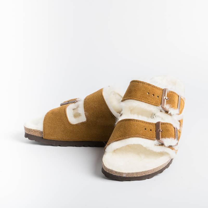 BIRKENSTOCK - 1001135 - Arizona Fur - Mink Scarpe Donna BIRKENSTOCK