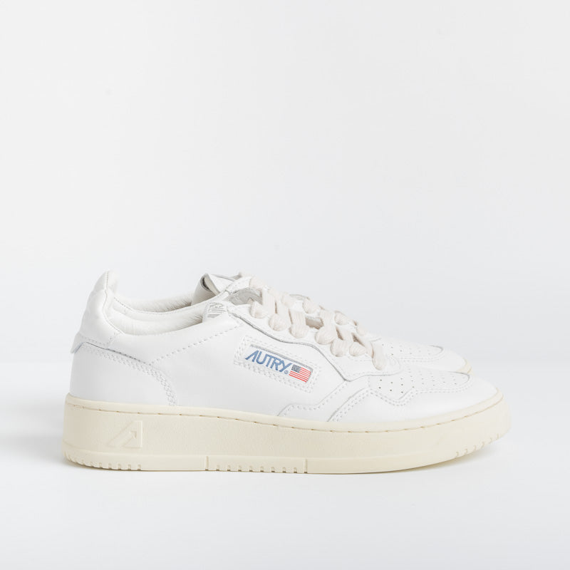 AUTRY LL15 - LOW WOM ALL LEAT - Bianco/Bianco Scarpe Donna AUTRY - Collezione donna