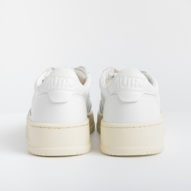 AUTRY LL15 - LOW WOM ALL LEAT - Bianco/Bianco Scarpe Donna AUTRY - Collezione donna