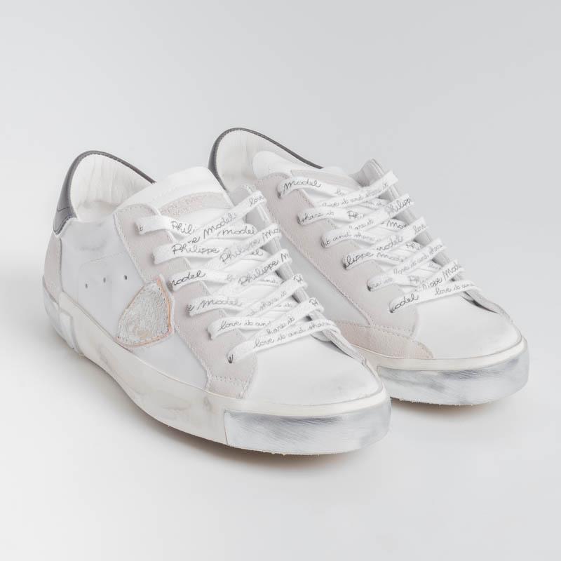 PHILIPPE MODEL - PRLD MA02 - ParisX - Bianco Nero Scarpe Donna Philippe Model Paris