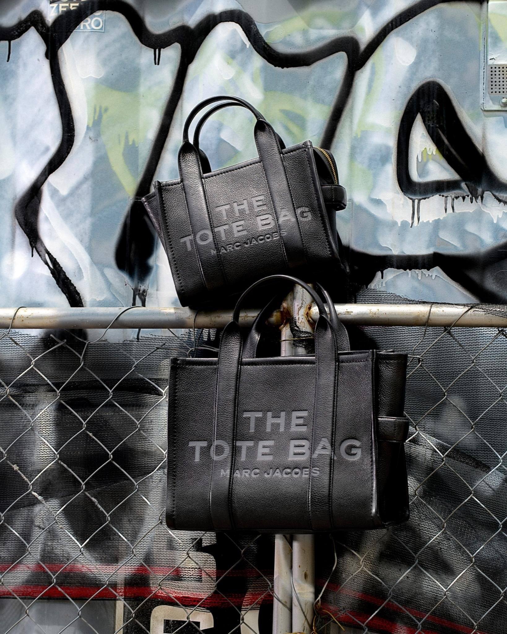 MARC JACOBS - HOO4LOIPF21 - The Leather Small Tote Bag - Nero Borse Marc Jacobs