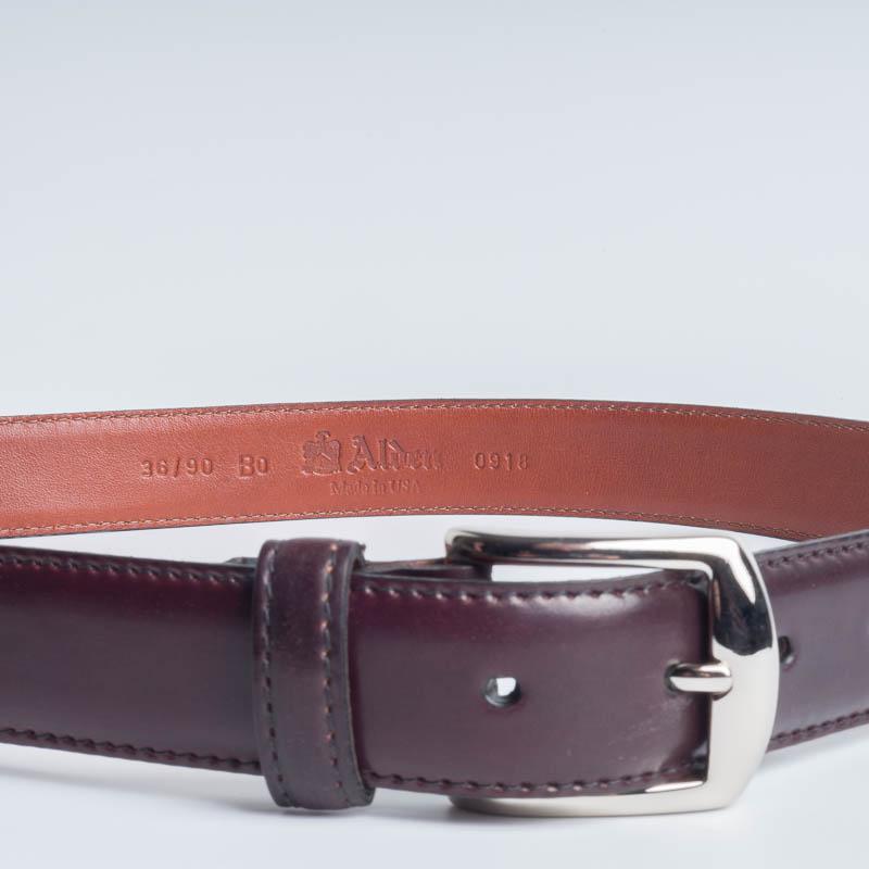 ALDEN - Cintura 0918 - Burgundy Accessori Uomo Alden