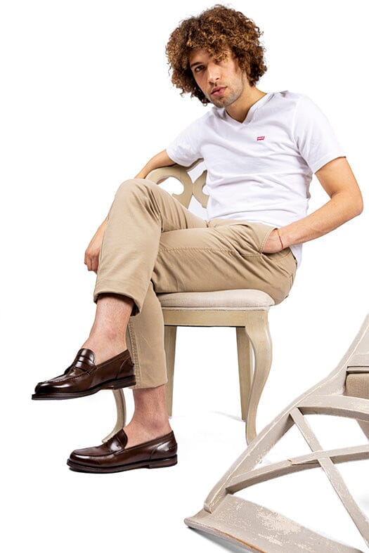 ALBERTO FASCIANI - Mocassino - 57020 - Edison - Mogano Scarpe Uomo ALBERTO FASCIANI