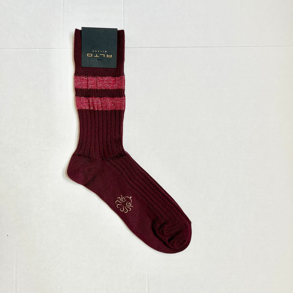 ALTO MILANO - Calzino Corto - CARAMBA - Burgundy Accessori Donna Alto Milano 