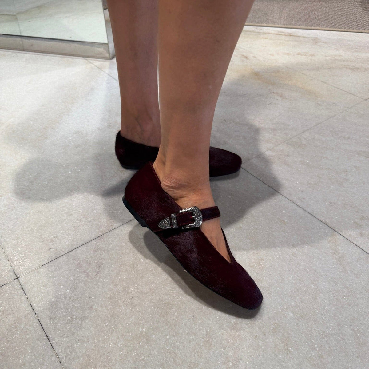 CHEVILLE - Mary Jane - Harriet CAU - Cavallino Bordeaux Scarpe Donna CHEVILLE 