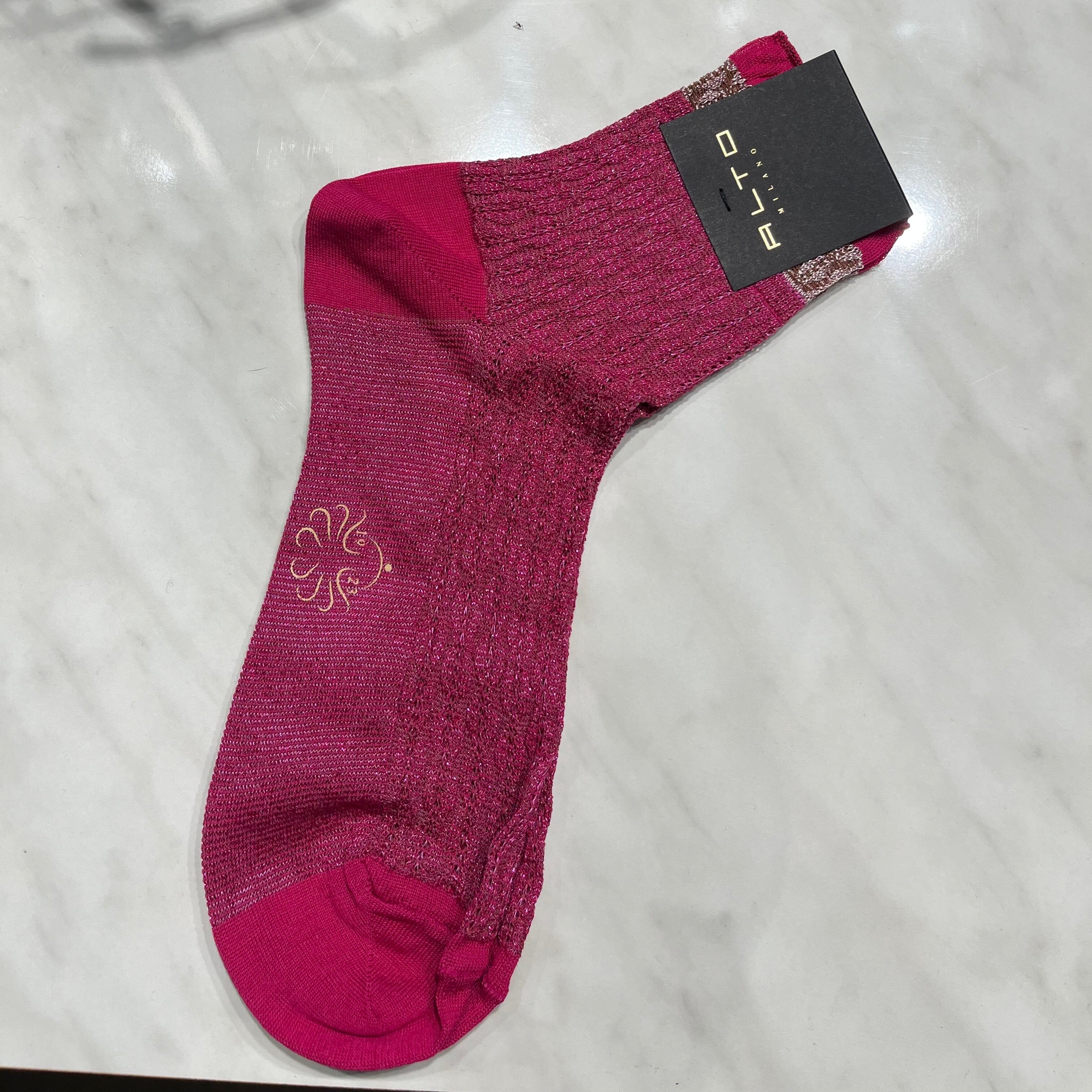 ALTO MILANO - Calzino corto - 26PEAM2120DC_154 - Ciclamino Accessori Donna ALTO MILANO - Collezione Donna 