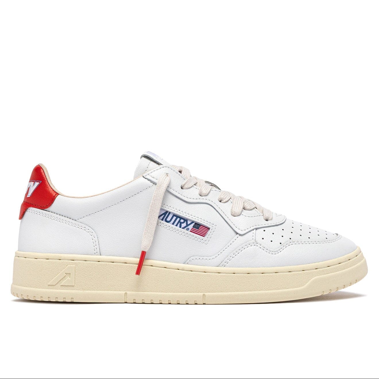 AUTRY - AULW TB03 - Sneakers MEDALIST - Bianco Rosso Scarpe Donna AUTRY - Collezione donna 