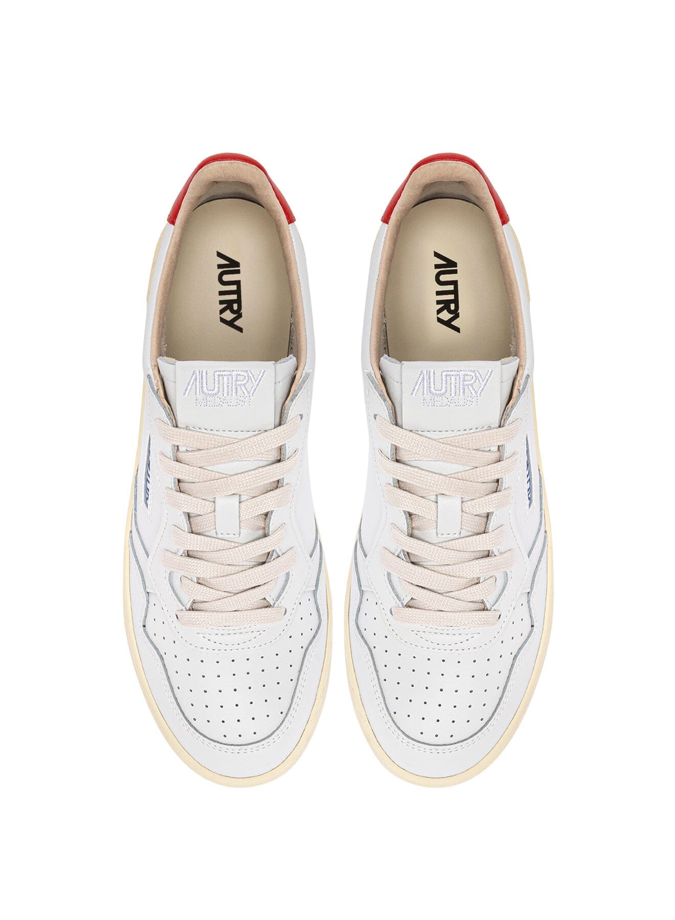 AUTRY - AULW TB03 - Sneakers MEDALIST - Bianco Rosso Scarpe Donna AUTRY - Collezione donna 