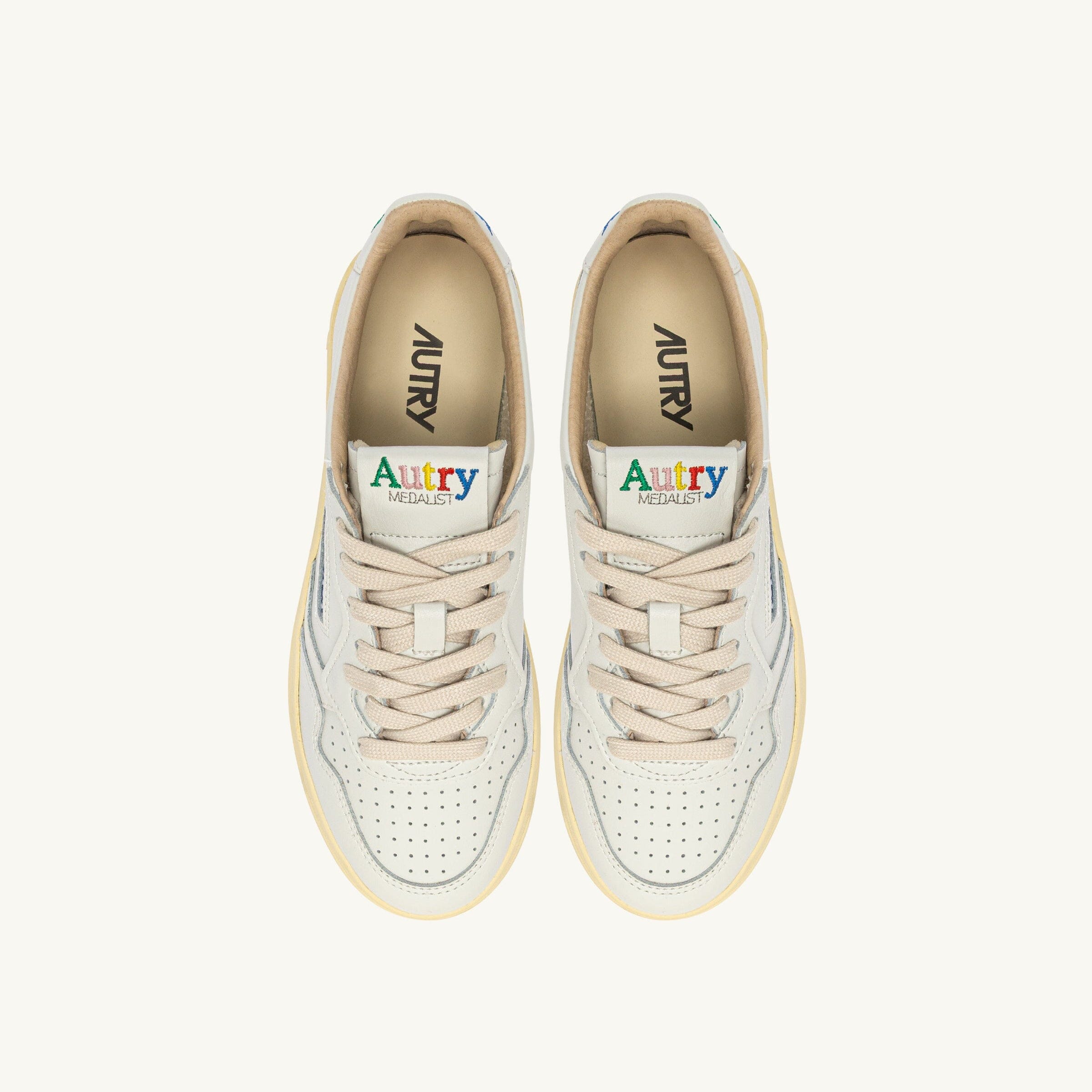 AUTRY - AULW BG01 - Sneakers MEDALIST - Bianco Logo Scarpe Donna AUTRY - Collezione donna 