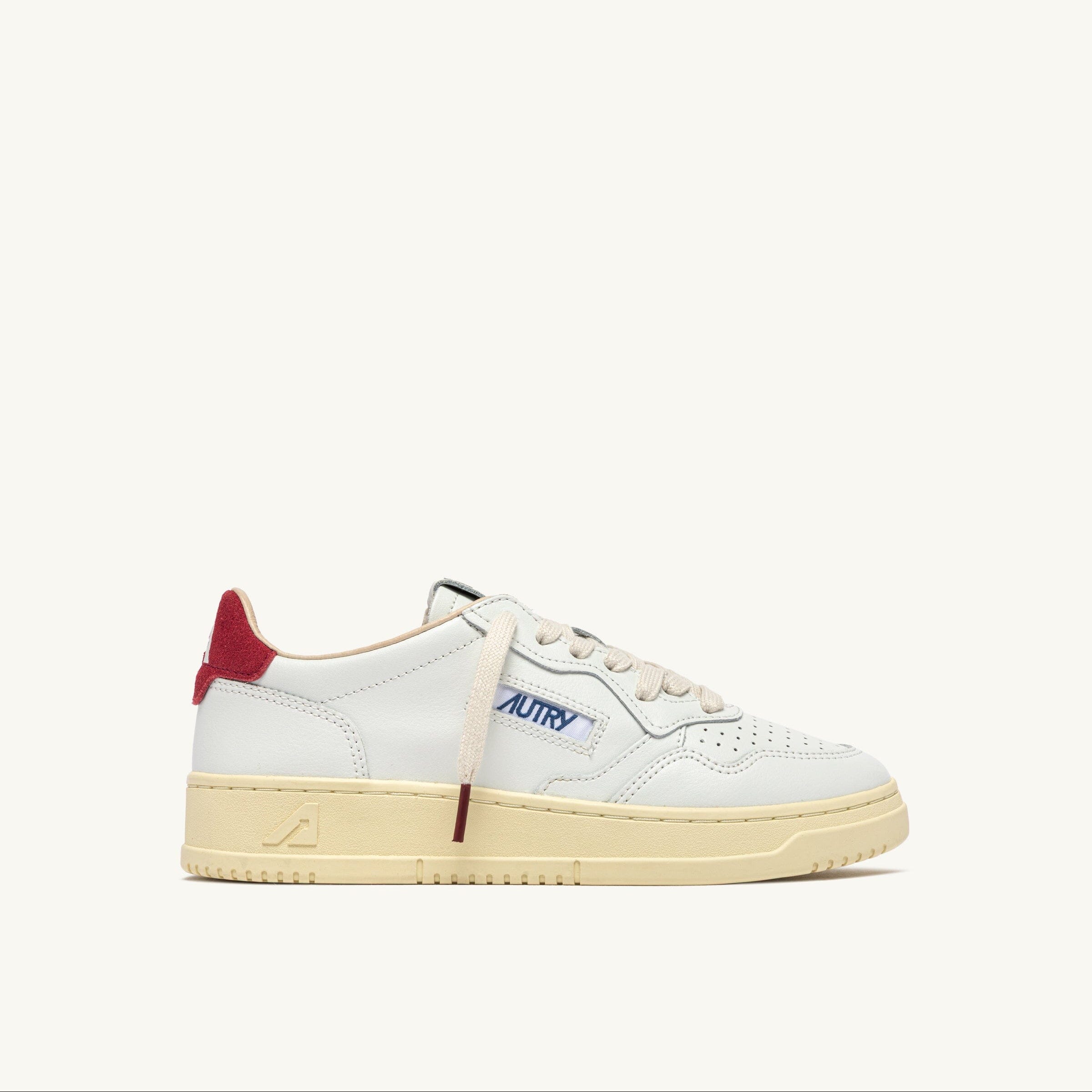 AUTRY - AULW BJ01 - Sneakers MEDALIST - Bianco Deep Claret Scarpe Donna AUTRY - Collezione donna 