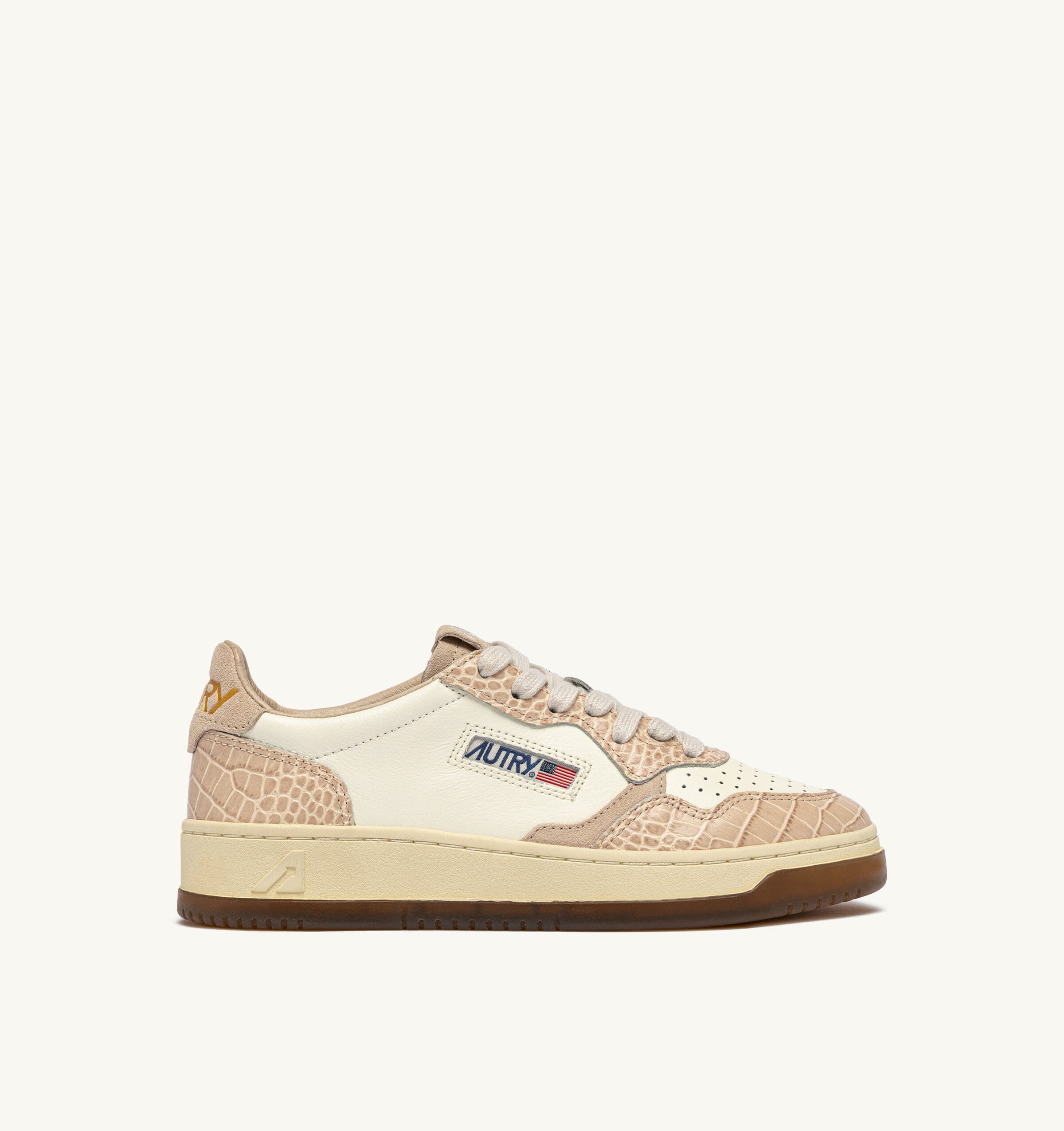 AUTRY - AULW CZ01 - Sneakers MEDALIST - Cocco Print Mashmallow Scarpe Donna AUTRY - Collezione donna 