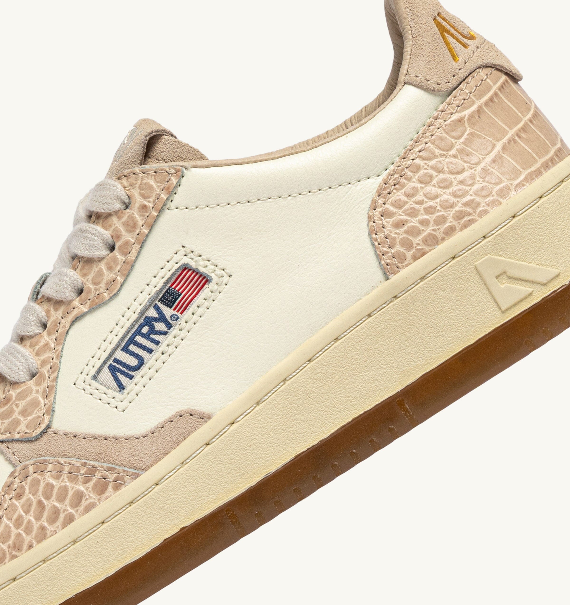 AUTRY - AULW CZ01 - Sneakers MEDALIST - Cocco Print Mashmallow Scarpe Donna AUTRY - Collezione donna 