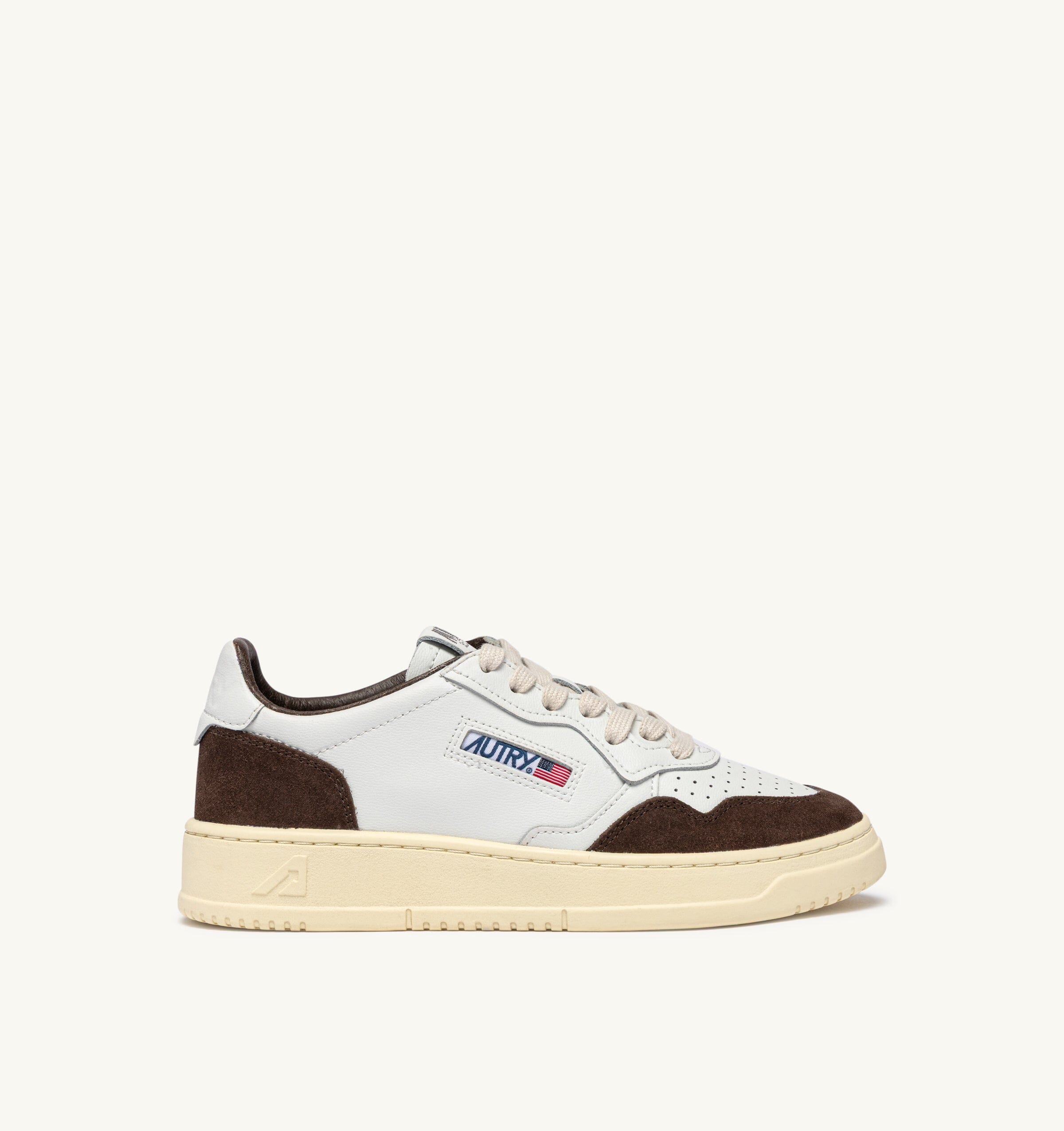 AUTRY - AULW FT19 - Sneakers MEDALIST - Bianco Marrone Scarpe Donna AUTRY - Collezione donna 
